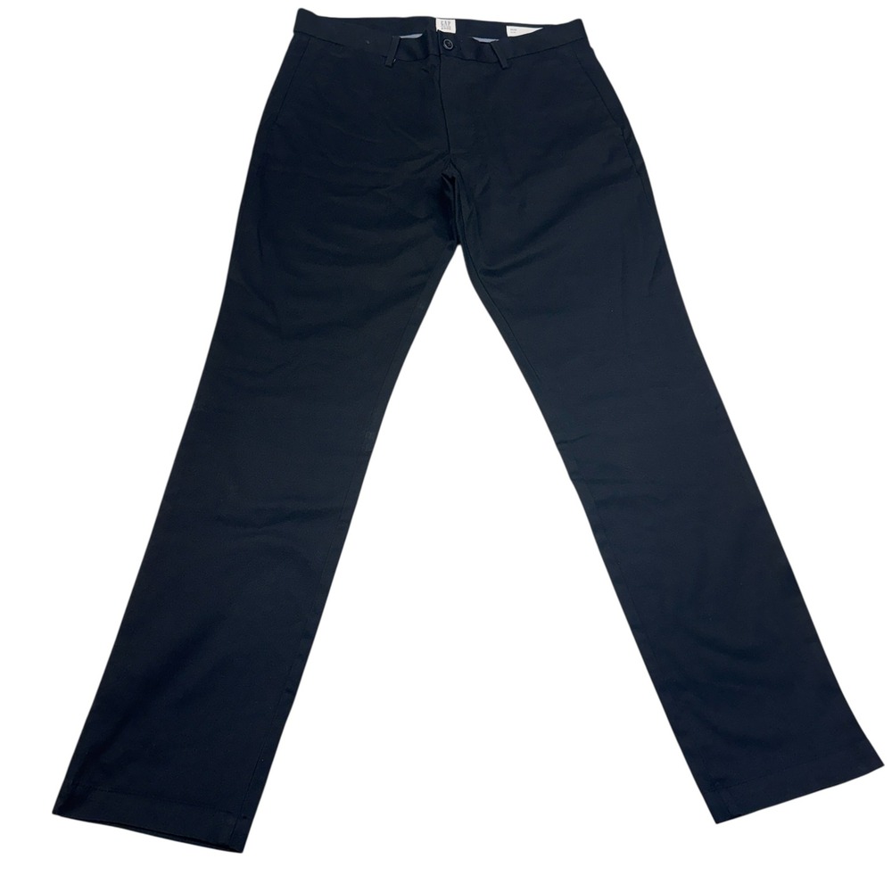 GAP For Good Mens 32x32 Slim Fit Chino Pants Black Trousers